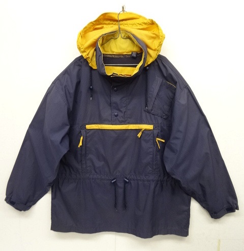 画像: 90'S GAP 旧タグ ハーフジップ ナイロン アノラックジャケット NAVY/YELLOW (VINTAGE) 「Jacket」 入荷しました。