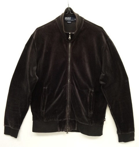 画像: 90'S RALPH LAUREN ベロア トラックジャケット BLACK (VINTAGE) 「Jacket」 入荷しました。