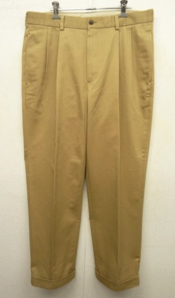 画像: BROOKS BROTHERS "THOMPSON" ツープリーツ チノパンツ TAN (USED) 「Bottoms」 入荷しました。