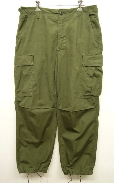 画像: 60'S アメリカ軍 US ARMY "JUNGLE FATIGUE 4th" リップストップ カーゴパンツ (VINTAGE) 「Bottoms」 入荷しました。