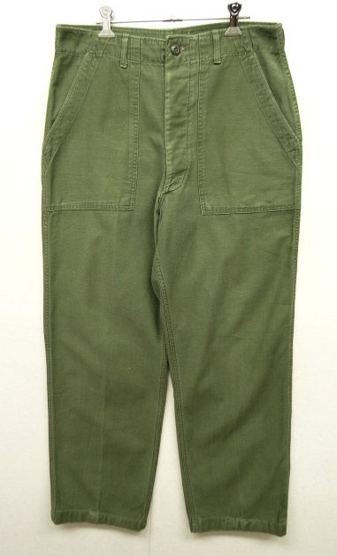 画像: 60'S アメリカ軍 US ARMY "OG107" コットンサテン ベイカーパンツ W34L31 (VINTAGE) 「Bottoms」 入荷しました。