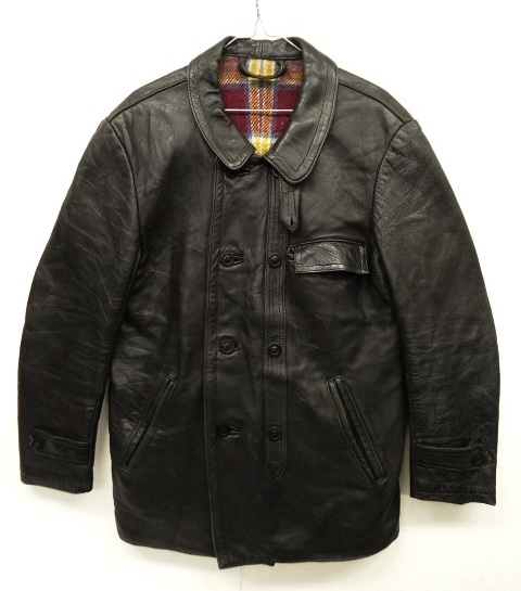 画像: 80'S UNKNOWN "コルビジェジャケット" 裏地ウール レザージャケット BLACK フランス製 (VINTAGE) 「Jacket」 入荷しました。