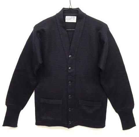 画像: 50'S ALPS SPORTSWEAR エルボーステッチ入り ワークカーディガン NAVY (DEADSTOCK) 「Knit」 入荷しました。