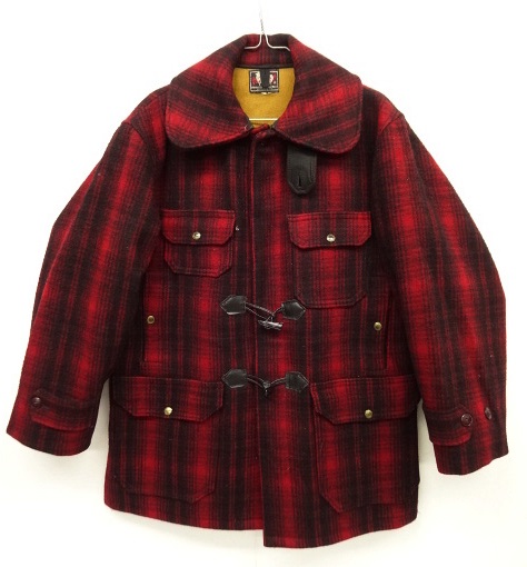 画像: 50'S WOOLRICH 黒タグ ウール マッキーノコート レッド/ブラック (VINTAGE) 「Jacket」 入荷しました。