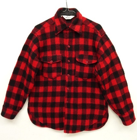 画像: 70'S WOOLRICH 三角タグ ウールシャツ レッド/ブラック チェック柄 (VINTAGE) 「L/S Shirt」 入荷しました。
