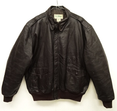 画像: 80'S LL Bean THINSULATE入り レザー A-2 フライトジャケット ブラウン USA製 (VINTAGE) 「Jacket」 入荷しました。