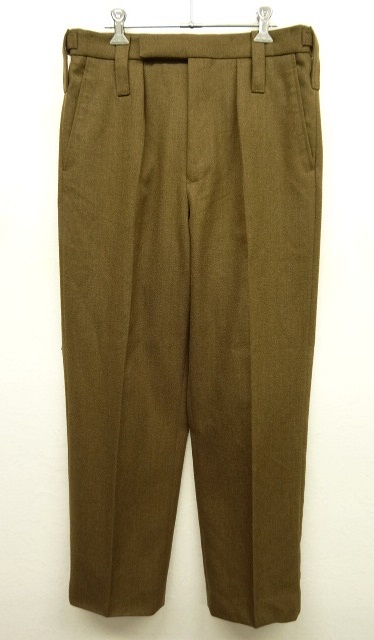 画像: イギリス軍 BRITISH ARMY "BARRACK DRESS" プリーツ入り ウール ドレスパンツ BROWN (DEADSTOCK) 「Bottoms」 入荷しました。