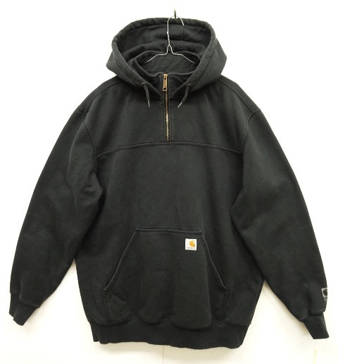 画像: CARHARTT ハーフジップ スウェット パーカー BLACK (USED) 「Parka」 入荷しました。