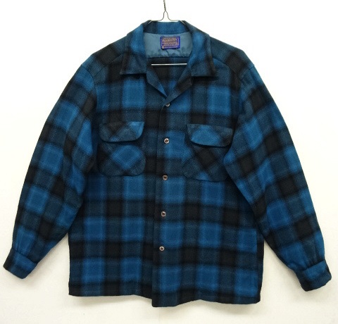 画像: 60'S PENDLETON "BOARD SHIRT" オープンカラー ウールシャツ オンブレチェック USA製 (VINTAGE) 「L/S Shirt」 入荷しました。