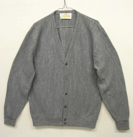 画像: 70'S SPORTSWEAR Vネック カーディガン グレー USA製 (VINTAGE) 「Knit」 入荷しました。