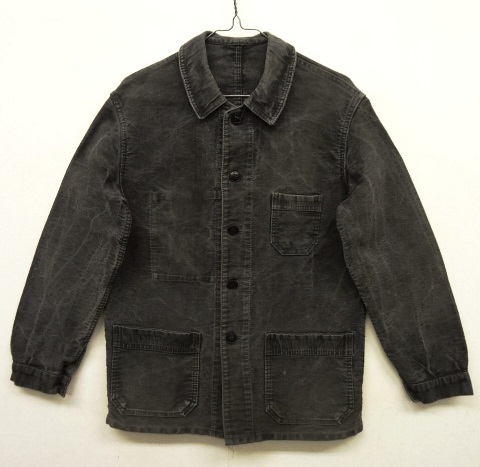 画像: 50'S DUMONT-D'URVILLE フレンチワーク モールスキン カバーオール BLACK (VINTAGE) 「Jacket」 入荷しました。