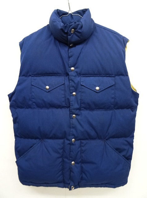 画像: 70'S THE NORTH FACE 茶タグ ダウンベスト ネイビー (VINTAGE) 「No Sleeve」 入荷しました。