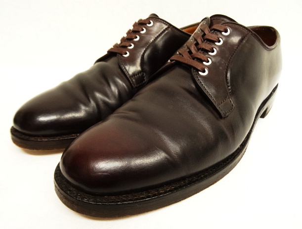 画像: ALDEN x BROOKS BROTHERS コードバン プレーントゥ バーガンディ USA製 (USED) 「Shoes」 入荷しました。