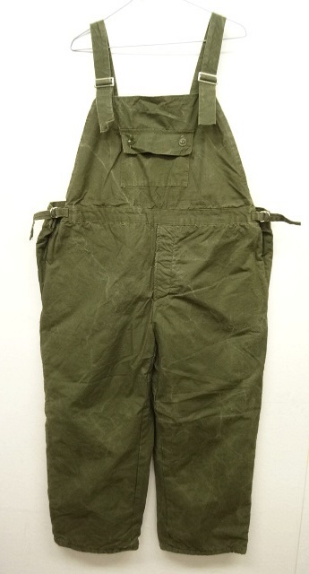 画像: 70'S ユーロワーク 中綿入り オーバーオール OLIVE (VINTAGE) 「Bottoms」 入荷しました。