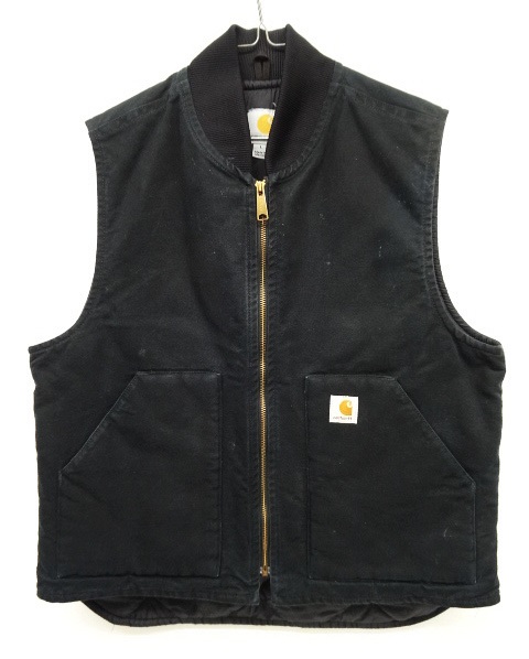 画像: 90'S CARHARTT 裏地キルティング ダックベスト BLACK (VINTAGE) 「No Sleeve」 入荷しました。