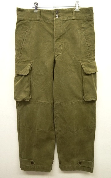 画像: 50'S フランス軍 M47 フィールドパンツ 前期型 KHAKI サイズ33 (VINTAGE) 「Bottoms」 入荷しました。