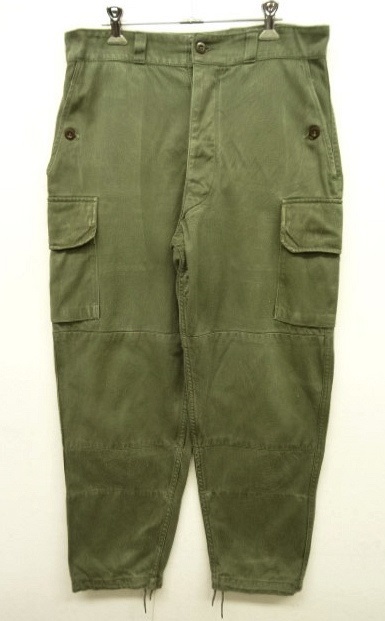 画像: 60'S フランス軍 M64 フィールドパンツ OLIVE 84M (VINTAGE) 「Bottoms」 入荷しました。