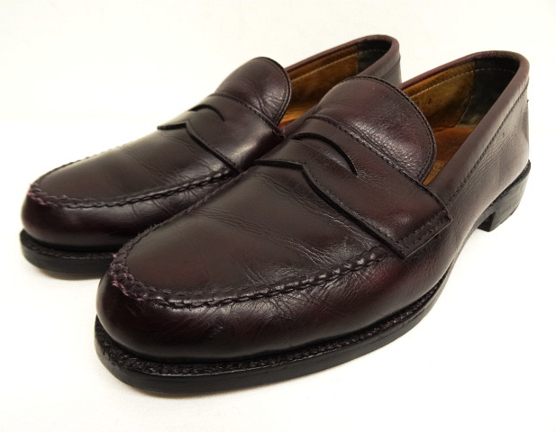 画像: 80~90'S ALDEN 旧ロゴ カーフ ペニーローファー バーガンディ USA製 (VINTAGE) 「Shoes」 入荷しました。
