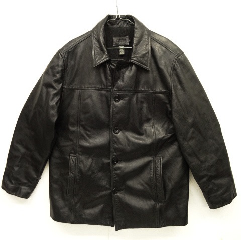 画像: 90'S J.CREW 裏地ウール レザー カーコート BLACK (VINTAGE) 「Jacket」 入荷しました。