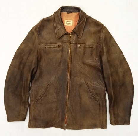 画像: 60'S GENUINE BUCKSKIN by UBER レザージャケット PRENTICEジップ (VINTAGE) 「Jacket」 入荷しました。