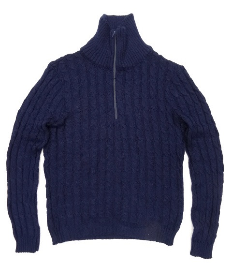 画像: PATTINNI ハーフジップ ハイネック ケーブルニット TALONジップ (VINTAGE) 「Knit」 入荷しました。
