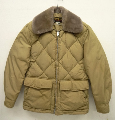 画像: 70'S TEMPCO 襟ボア付き ダウンジャケット TALONダブルジップ BEIGE (VINTAGE) 「Jacket」 入荷しました。