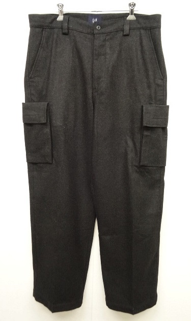 画像: 00'S GAP ウール カーゴパンツ CHARCOAL (USED) 「Bottoms」 入荷しました。