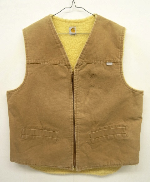 画像: 80'S CARHARTT 裏ボア入り ダックベスト BROWN (VINTAGE) 「No Sleeve」 入荷しました。