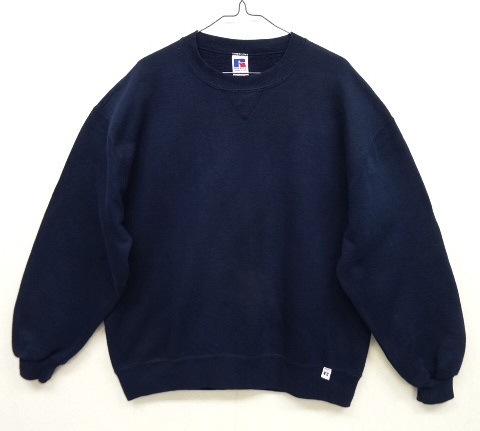 画像: 90'S RUSSELL ATHLETIC 前Vガゼット付き クルーネック スウェットシャツ L USA製 (VINTAGE) 「Sweat Shirt」 入荷しました。