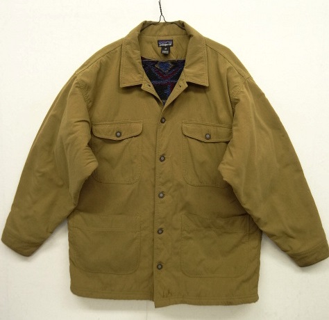 画像: 90'S PATAGONIA ヌエボレンジコート 裏地フリース カバーオール タン/ナバホ柄 (VINTAGE) 「Jacket」 入荷しました。