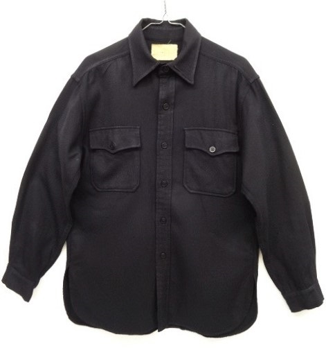 画像: 50'S アメリカ軍 US NAVY イカリボタン ウール CPOシャツ NAVY (VINTAGE) 「L/S Shirt」 入荷しました。