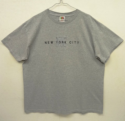 画像: NEW YORK CITY ロゴ刺繍 スーベニア 半袖 Tシャツ グレー (VINTAGE) 「T-Shirt」 入荷しました。