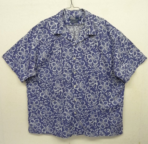画像: 90'S RALPH LAUREN "CALDWELL" リネン/コットン 半袖 オープンカラーシャツ フローラル (VINTAGE) 「S/S Shirt」 入荷しました。