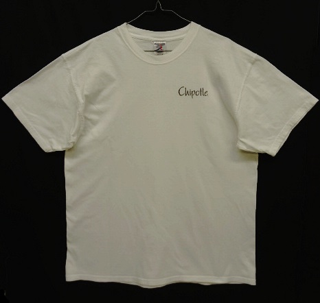 画像: CHIPOTLE "LIFE IS BURRITOFUL" 両面プリント 半袖Tシャツ WHITE (USED) 「T-Shirt」 入荷しました。
