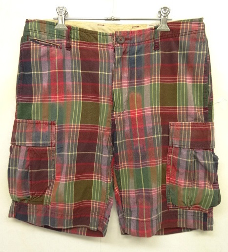 画像: 90'S RALPH LAUREN カーゴショーツ チェック柄 CONMARジップ (VINTAGE) 「Shorts」 入荷しました。