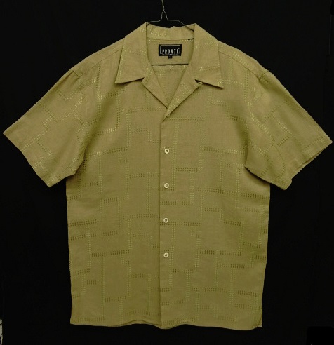 画像: PRONTI リネン 半袖 オープンカラーシャツ ベージュ/カーキステッチ (VINTAGE) 「S/S Shirt」 入荷しました。