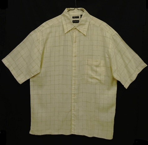 画像: GEORGE リネン/レーヨン 半袖 ボックスシャツ チェック柄 (VINTAGE) 「S/S Shirt」 入荷しました。