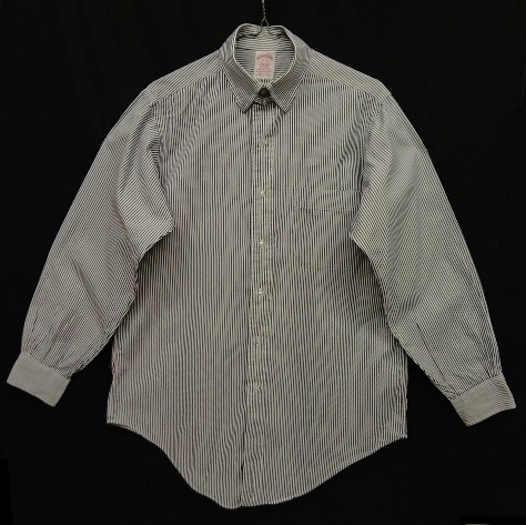 画像: 80'S BROOKS BROTHERS ピンオックス タブカラーシャツ ストライプ USA製 (VINTAGE) 「L/S Shirt」 入荷しました。