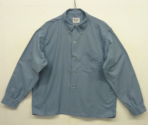 画像: 60'S CRANBROOK ボタンダウン ボックスシャツ ブルー (VINTAGE) 「L/S Shirt」 入荷しました。