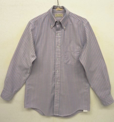 画像: 80'S LL Bean オックスフォード 長袖 BDシャツ ストライプ USA製 (VINTAGE) 「L/S Shirt」 入荷しました。