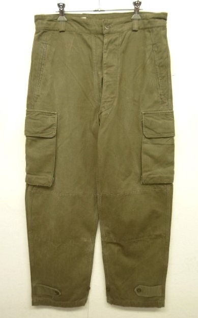 画像: 50'S フランス軍 M47 HBT フィールドパンツ 後期型 KHAKI サイズ33 (VINTAGE) 「Bottoms」 入荷しました。