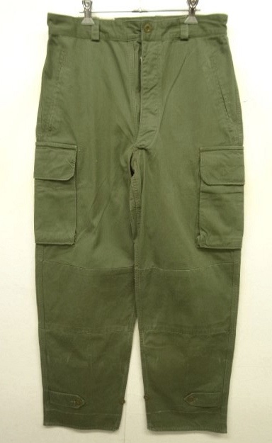 画像: 50'S フランス軍 M47 HBT フィールドパンツ 後期型 OLIVE サイズ33 (VINTAGE) 「Bottoms」 入荷しました。