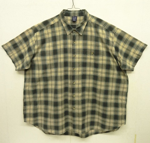 画像: 90'S GAP 旧タグ コットン 半袖 シャツ オンブレチェック USA製 (VINTAGE) 「S/S Shirt」 入荷しました。
