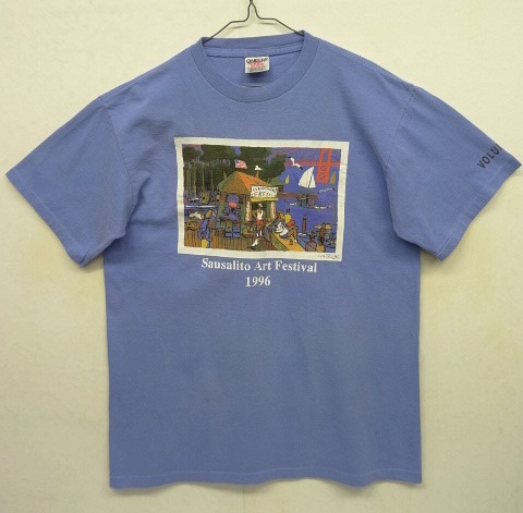 画像: 90'S SAUSALITO ART FESTIVAL '96 シングルステッチ 半袖 Tシャツ ブルー (VINTAGE) 「T-Shirt」 入荷しました。