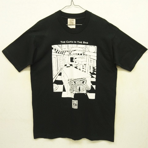 画像: 90'S STUART KATT "THE CAT'S IN THE BAG" シングルステッチ 半袖 Tシャツ ブラック カナダ製 (VINTAGE) 「T-Shirt」 入荷しました。