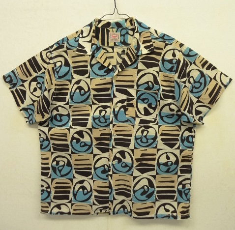 画像: 60'S BRENT コットン 半袖 オープンカラーシャツ 総柄 (VINTAGE) 「S/S Shirt」 入荷しました。
