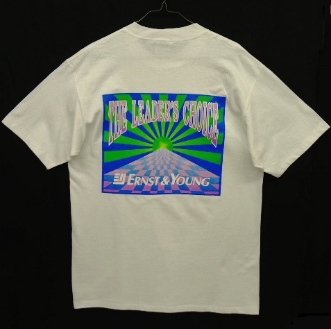 画像: 90'S ERNST & YOUNG "THE LEADER'S CHOICE" シングルステッチ 両面プリント Tシャツ USA製 (VINTAGE) 「T-Shirt」 入荷しました。