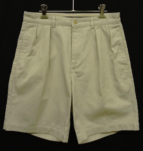 画像: 90'S RALPH LAUREN "TYLER SHORT" ツープリーツ チノショーツ オフホワイト (VINTAGE) 「Shorts」 入荷しました。