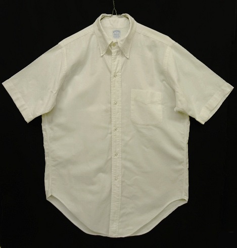 画像: 70'S BROOKS BROTHERS "6ボタン" オックスフォード 半袖 BDシャツ ホワイト USA製 (VINTAGE) 「S/S Shirt」 入荷しました。