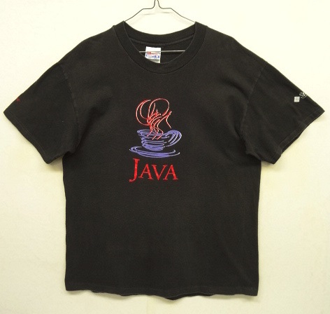 画像: 90'S SUN MICROSYSTEMS "JAVA" シングルステッチ 半袖 Tシャツ ブラック (VINTAGE) 「T-Shirt」 入荷しました。